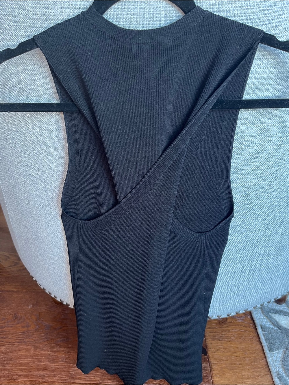 Helmut Lang Rib-Knit Twist Back Tank